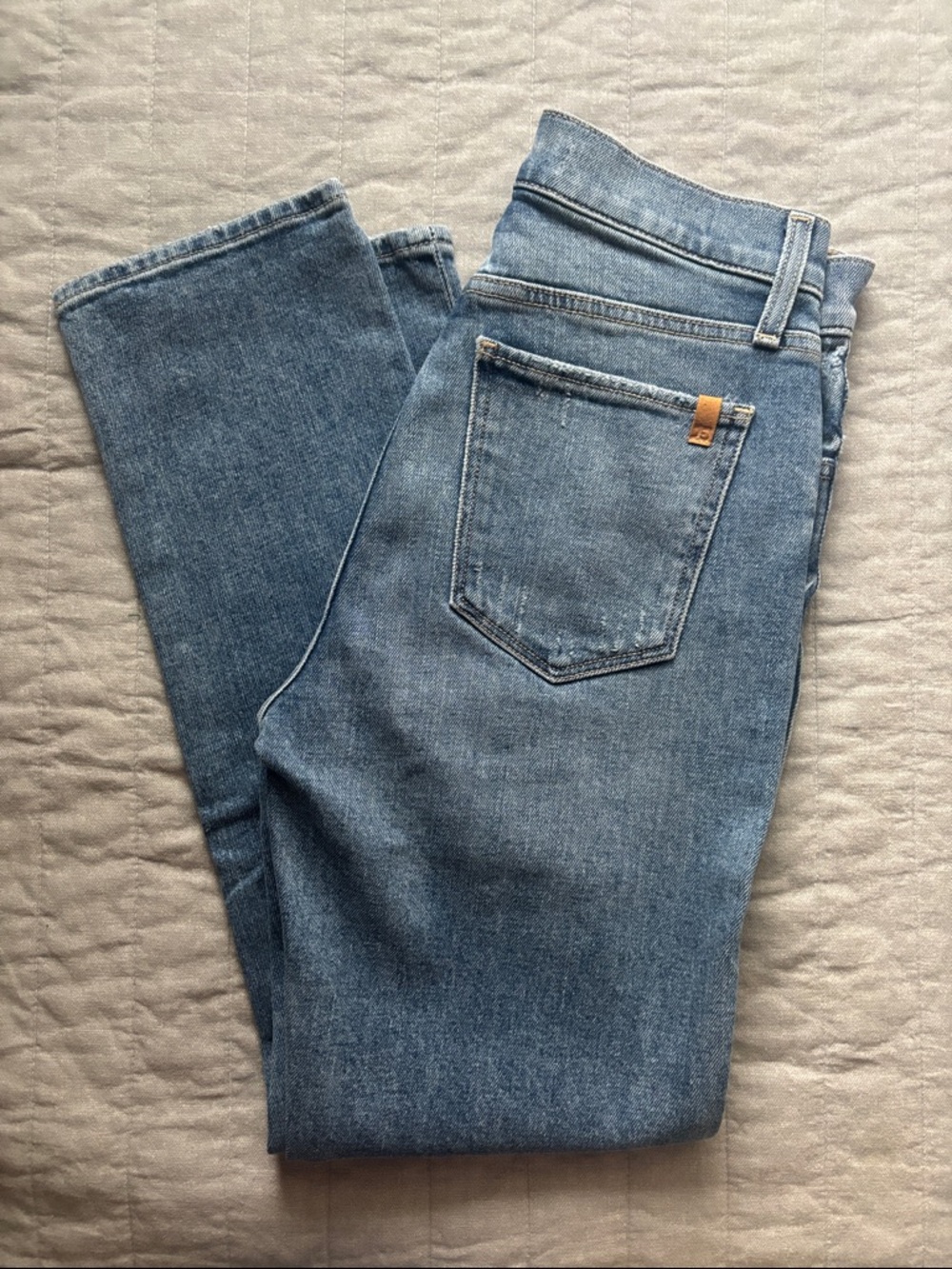 Joe's Jeans Light Blue Cropped Straight Leg Denim